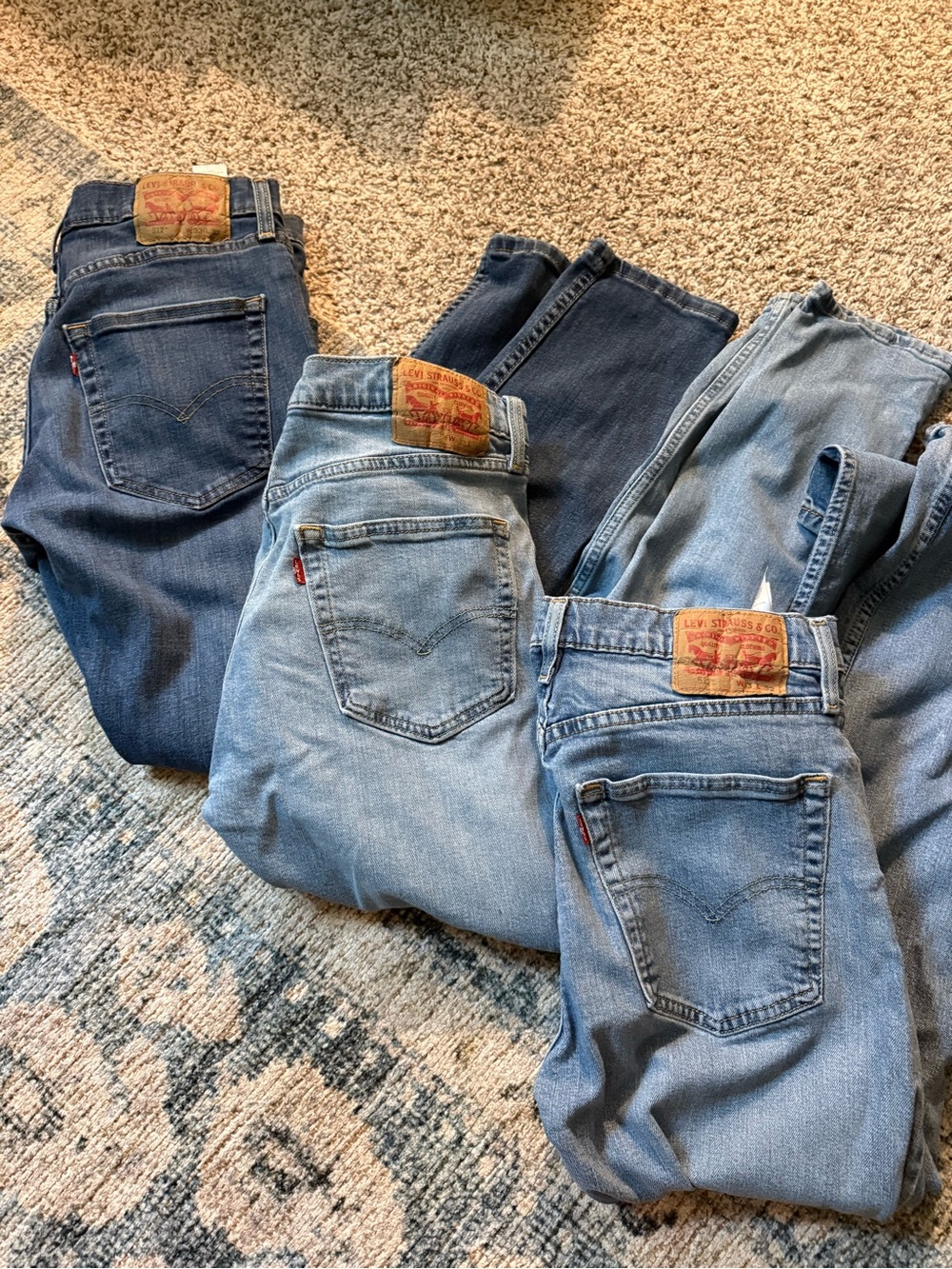Levi's Men’s Straight Leg Jeans - Multiple Blue Washes
